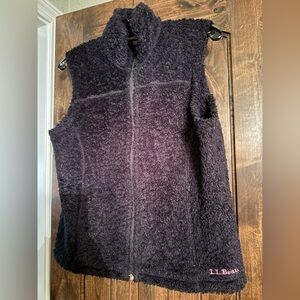 L.L. Bean Black Fleece Vest